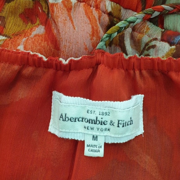 Women's size M 'ABERCROMBIE & FITCH' Gorgeous floral racerback top - Picture 4 of 4